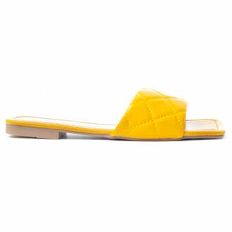 Flat Sandal Palanti In Amarillo Geel - 36