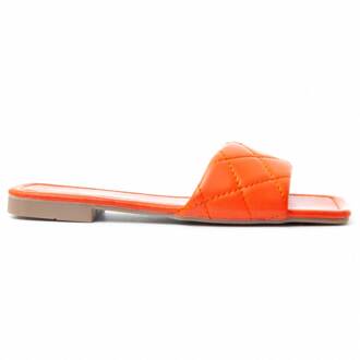 Flat Sandal Palanti In Naranja Oranje - 37
