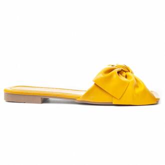Flat Sandal Palanti2 In Amarillo - maat Geel