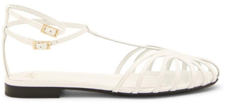 Flat Sandals Alevi Milano , White , Dames - 38 Eu,39 Eu,40 Eu,36 Eu,37 EU