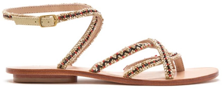 Flat Sandals Maliparmi , Multicolor , Dames - 36 Eu,38 Eu,37 Eu,39 Eu,40 EU