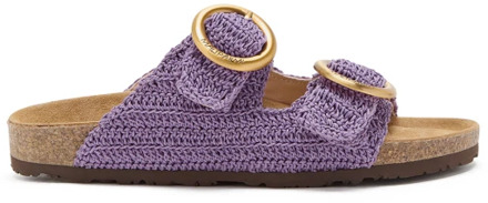 Flat Sandals Maliparmi , Purple , Dames - 38 Eu,37 EU