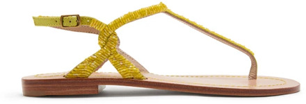 Flat Sandals Maliparmi , Yellow , Dames - 39 Eu,38 Eu,40 Eu,41 Eu,36 EU