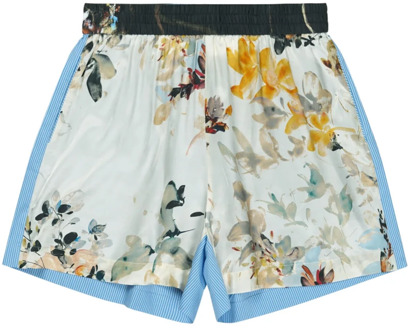 Flatterende loszittende zijden shorts Munthe , Multicolor , Dames - M,S,Xs,2Xs