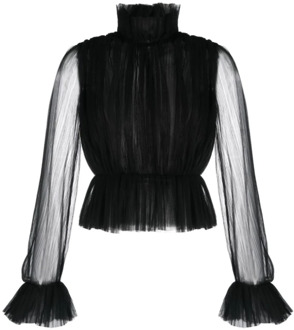 Flatterende Silhouet Blouse Khaite , Black , Dames - XL