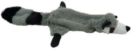 Flatties pluchen hondenspeelgoed 40 cm 2 x Wasbeer