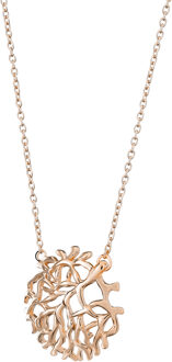 'Flavie' Dames 925 Sterling Zilveren Ketting met Hanger - Roze ZH-7502/RG Rosé