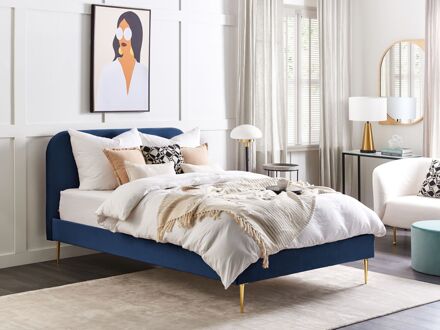 FLAYAT Bed Blauw 140x200