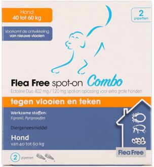 FLEA FREE Ectoline Duo Hond - Gewicht dier 40 - 60 kg