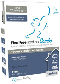 FLEA FREE Teken en vlooiendruppels - 20-40 kg - 4 stuks