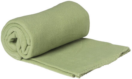 Fleece deken - groen - 160x130 cm