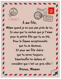 Fleece Deken Om Mijn Dochter Zoon Omkeerbare Flanellen Franse Brief Gedrukt Quilts Wandtapijten Positieve Moedigen En Liefde Daughter / 200x145cm