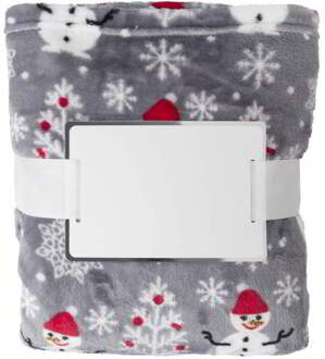 Fleece Flanel deken Kerstmotief