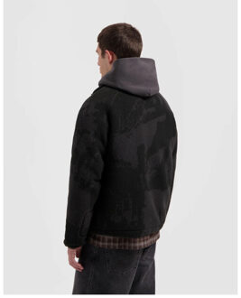 Fleece jacket jackets m220508 Zwart - L