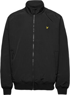 Fleece lined funnel jacket Zwart - M