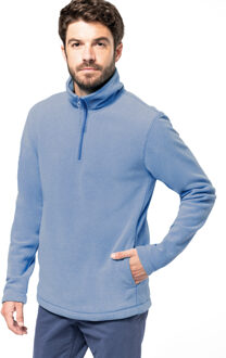 Fleece trui - sky blauw - warme sweater - voor heren - polyester M