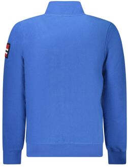 Fleece Volledige Ritjacke Middelblauw - L