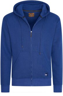 Fleece zip hood Blauw - 2XL