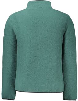 Fleece Zip Jacke Donkergroen - M