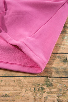 Fleecegevoerde Crew Neck Sweatshirt - maat M Stoffig Roze