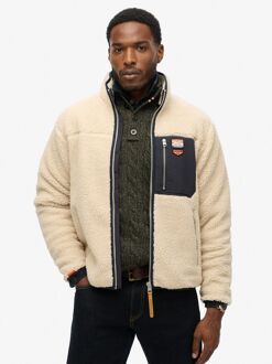 Fleecejacket Vintage Retro Ecru Off-White - XL