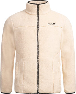 fleecejas voor heren – Warme outdoorjas met rits – Beige - maat L