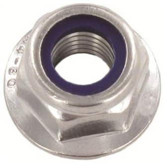 flensmoer nyloc DIN6926 M10 rvs A2 | 100 stuks - 9E601000001