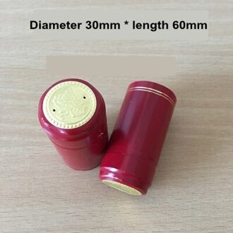 Fles Cap warmtekrimpbare cap Wijn cap Rode wijn de afdichting cap Rood