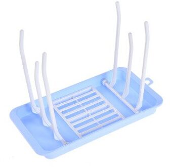 Fles Droge Rack Baby Fles Afvoer Droogrekken Blauw Roze Baby Fles Schoonmaken Droger Afdruiprek Opslag Droogrek bule