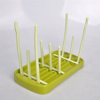 Fles Droge Rack Baby Fles Afvoer Droogrekken Blauw Roze Baby Fles Schoonmaken Droger Afdruiprek Opslag Droogrek groen