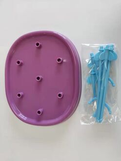 Fles Droge Rack Baby Fles Afvoer Droogrekken Blauw Roze Baby Fles Schoonmaken Droger Afdruiprek Opslag Droogrek paars