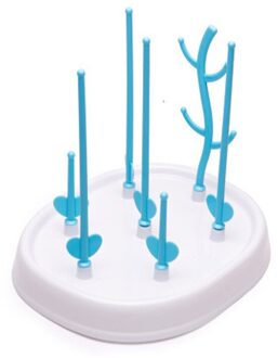 Fles Droge Rack Baby Fles Afvoer Droogrekken Blauw Roze Baby Fles Schoonmaken Droger Afdruiprek Opslag Droogrek wit