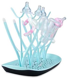 Fles Droge Rack Baby Fles Afvoer Droogrekken Blauwe Baby Fles Schoonmaken Droger Afdruiprek Opslag Droogrek Huis