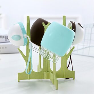 Fles Droge Rack Huishouden Zuigfles Afvoer Droogrekken Melk Fles Schoonmaken Droger Opslag Droogrek Kids Accessoires A-groen