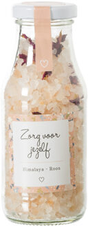 Fles met badzout - Himalaya roos