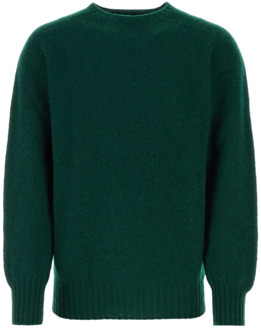 Flesgroene wollen Birthofthecool trui Howlin' , Green , Heren - XL