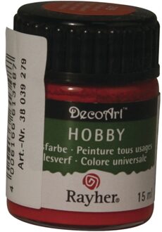 Flesje acrylverf wijnrood 15 ml - Hobbyverf