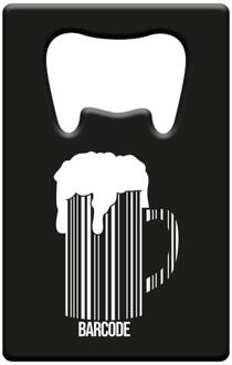 Flesopener Metaal - Barcode zilver