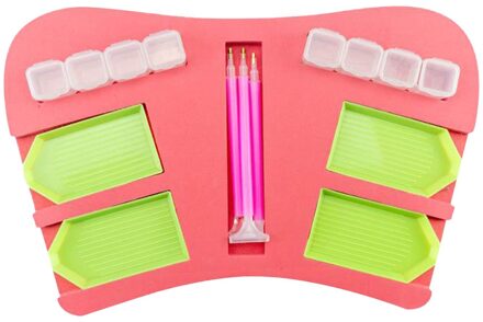 Flessen Diamond Verfgereedschappen Diy Diamant Schilderij Vouwen Opslag Blokjes Organisator Dozen, P U Lederen Opvouwbare ConvenienceBoxD4