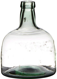 Flessenhals Bloemenvaas Van Glas 25 X 19 Cm - Vazen