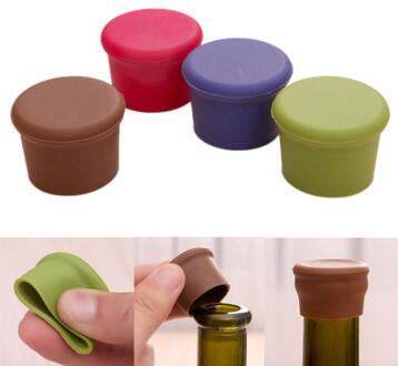 Flessenstop Fles Caps Wijn Stopper Familie Bar Behoud Herbruikbare Gereedschappen Siliconen Creatieve Sealers Verse Houden 1stk