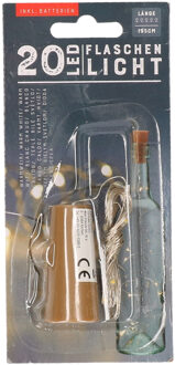 Flesverlichting LED lichtsnoer - met kurk voor wijnfles - 1.95 m snoer