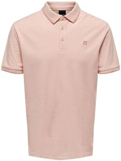 Fletcher Slim Polo Heren licht roze - M