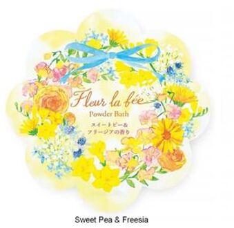 Fleur La Fée Powder Bath Sweet Pea & Freesia - 40g