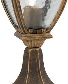 Fleur sokkellamp, goud goud met zwart, helder