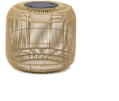 Fleur Tuinlamp 28cm - Solar & USB - Rotan Bruin