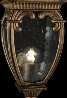 Fleur tuinpadverlichting, goud goud met zwart, helder