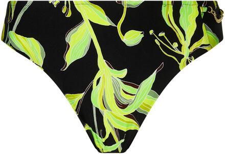 FLEURS DE NUIT Bikini Slip zwart groen ABB0388 - 38