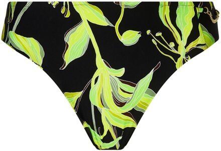 FLEURS DE NUIT Bikini Slip zwart groen ABB0388 - 40