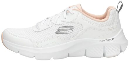 Flex Comfort Sneaker Dames Wit/Roze